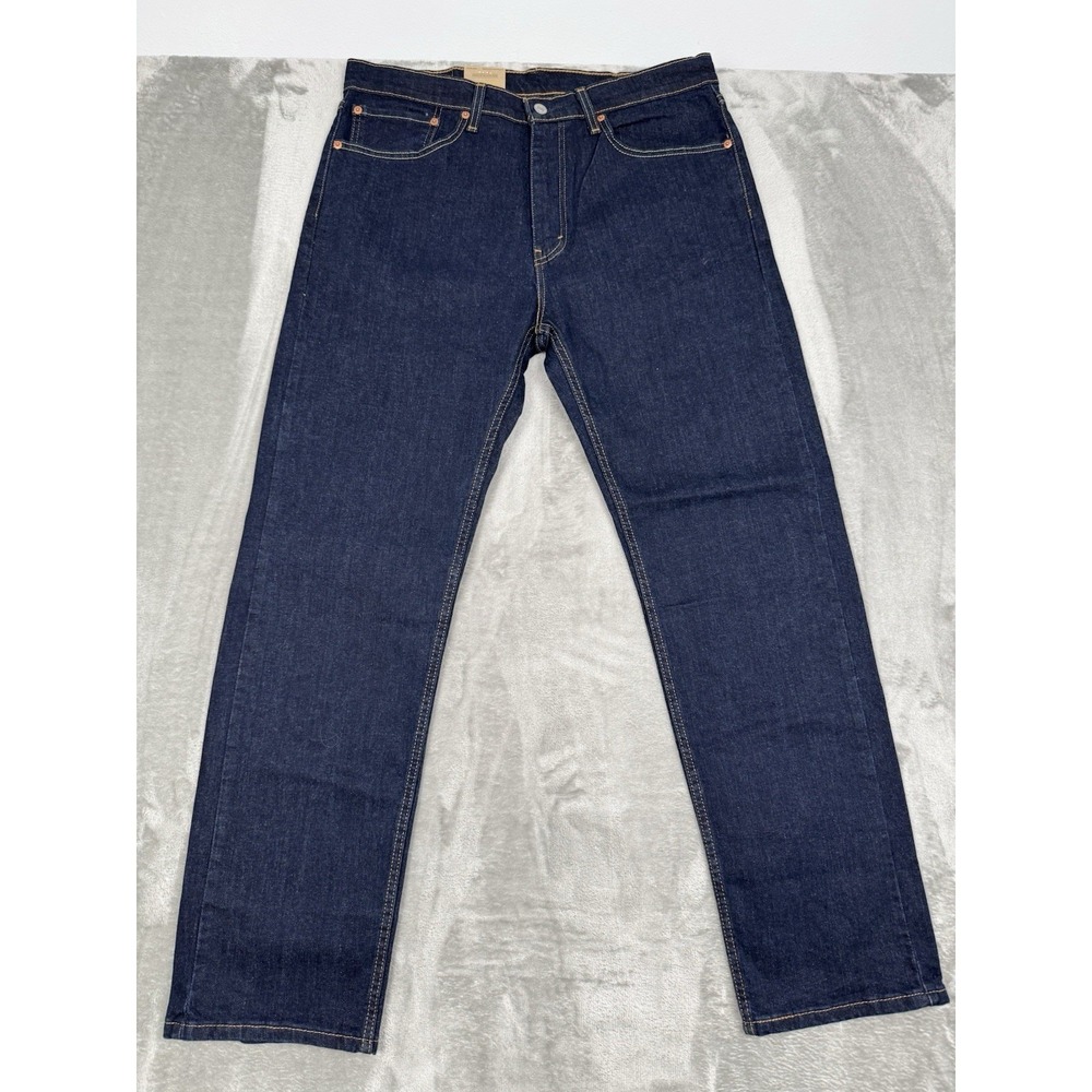 Levis 505 Regular Flex Jeans Mens 36x32‎ Straight Leg Blue Denim Stretch NWT
